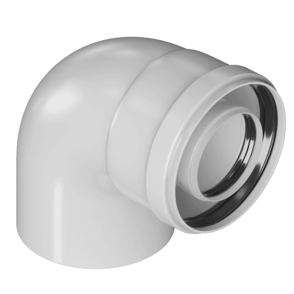 Отвод конденсационный 60/100 угол 90° KRATS (UK-90)