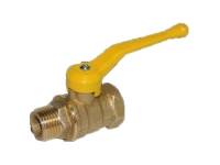 Кран шаровой муфтовый , в/н, ручка 1/2" (газ) Цветлит