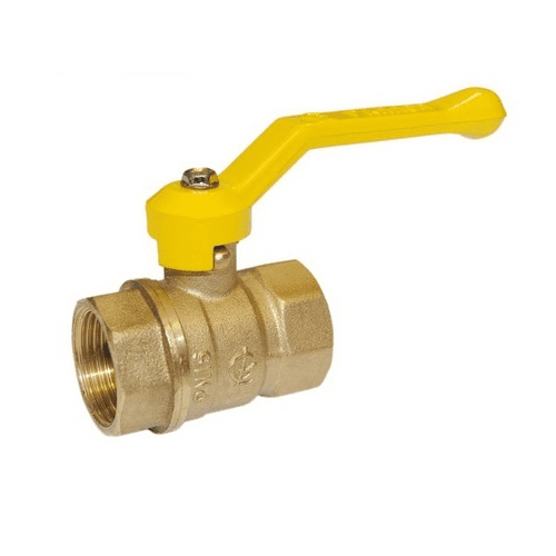 Кран шаровой муфтовый , в/в, ручка 3/4" (газ) Цветлит