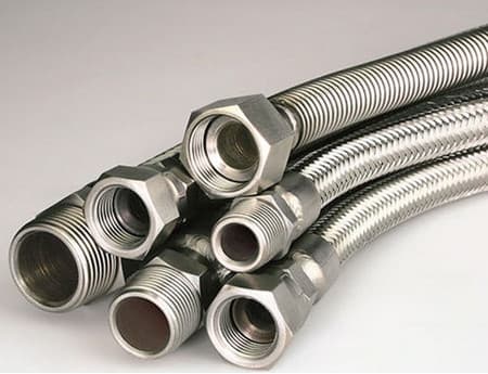 Шланг газовый из стали 1/2" в/н - 1000