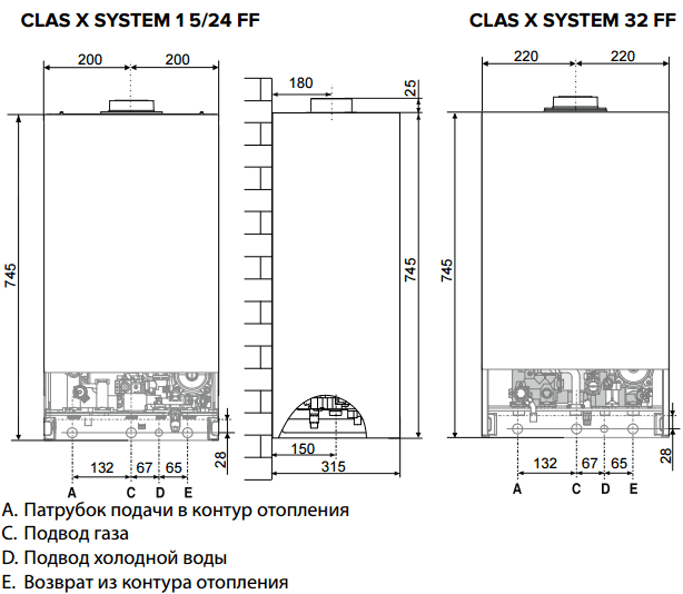 Газовый котел Ariston CLAS XС SYSTEM 24 FF медь 3.