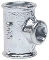 Тройник переходной 1 1/4x1" чугунный оцинкованный Gebo Platinum