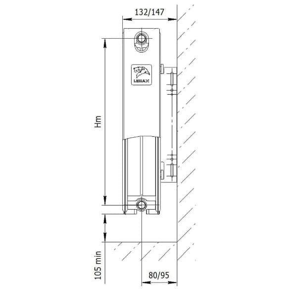 Радиатор отопления Lemax Valve Compact 200x700 - 22 6.