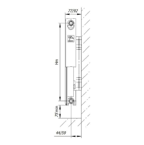 Радиатор отопления Lemax Valve Compact 300x2000 - 11 6.