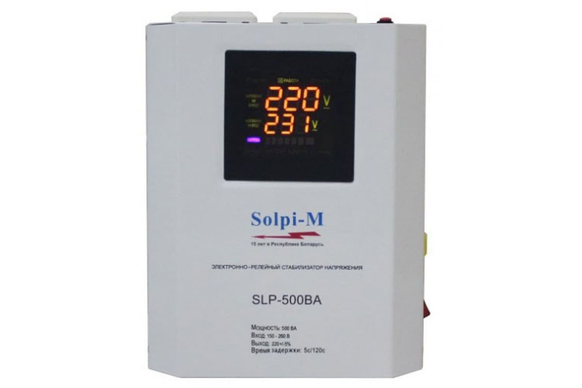 Стабилизатор напряжения Solpi-m TSD-500VA (NEW) 1.