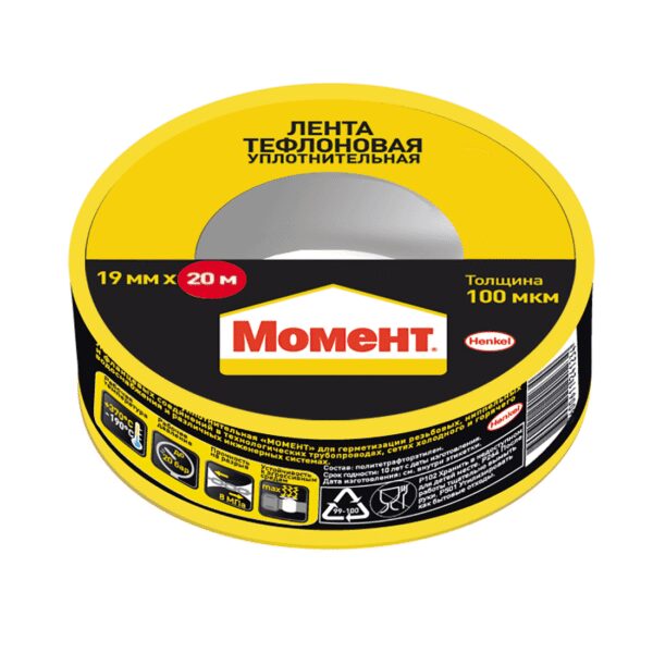 Момент лента уплотнительная тефлоновая 20 м