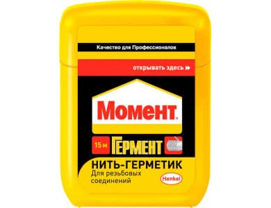Нить - герметик для резьбовых соединений Момент Гермент, 15м