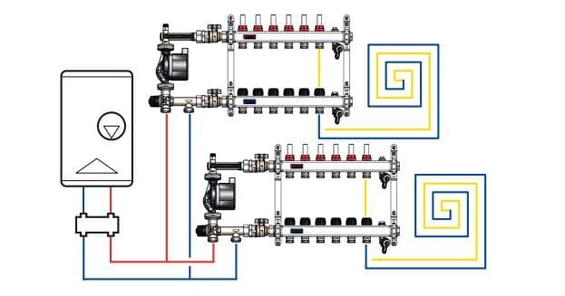 Hасосно-смесительный узел Barberi с насосом Grundfos UPSO 25-65 27B040N0M 3.