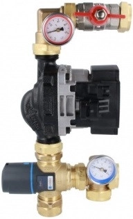 Насосно-смесительный узел Afriso с насосом Grundfos UPM3 FLEX AS 15-70/130 мм (9050110)