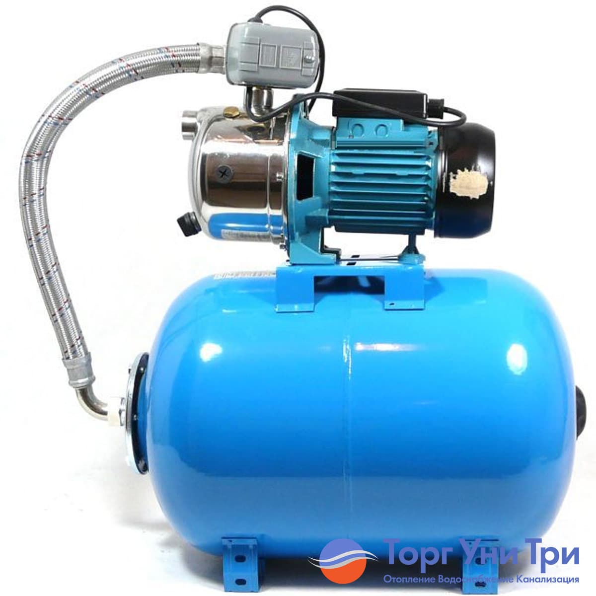 Насос-гидрофор (станция водоснабжения) Omnigena JY-1000/50 с баком 50л 1.