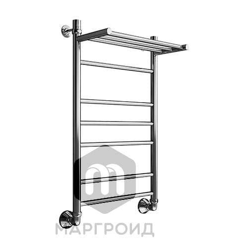 Полотенцесушитель водяной, 80/50, нижн.подв., 1″, с полкой, вид 10