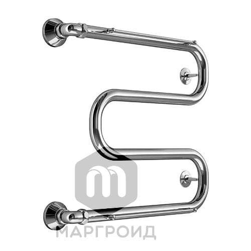 Полотенцесушитель водяной, M-образный, 50/60, 1″, с полкой вид 38